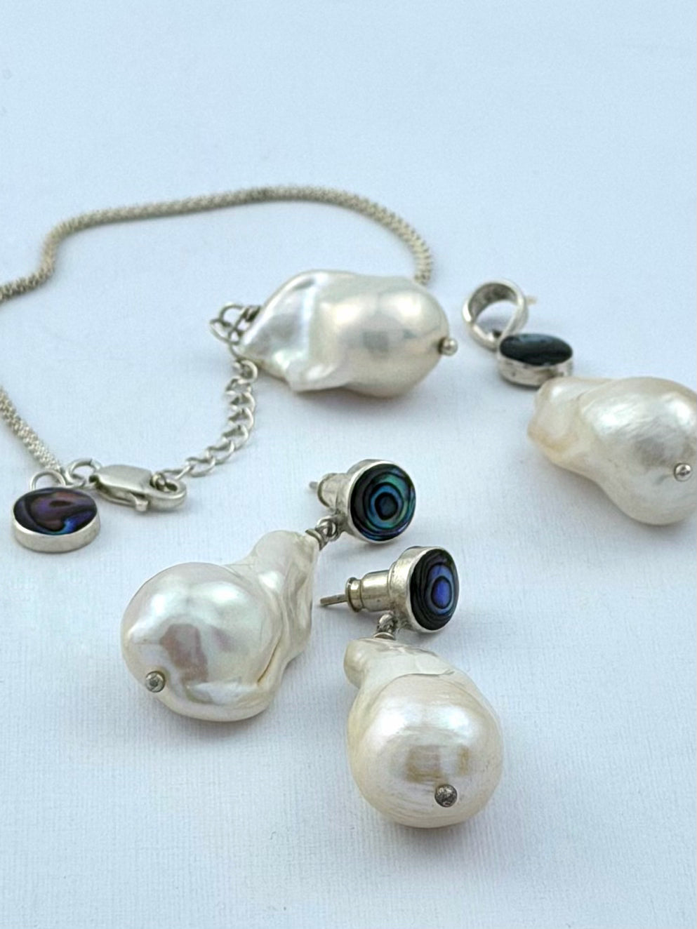White Monica with Paua Abalone