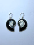 Shell Black Earrings