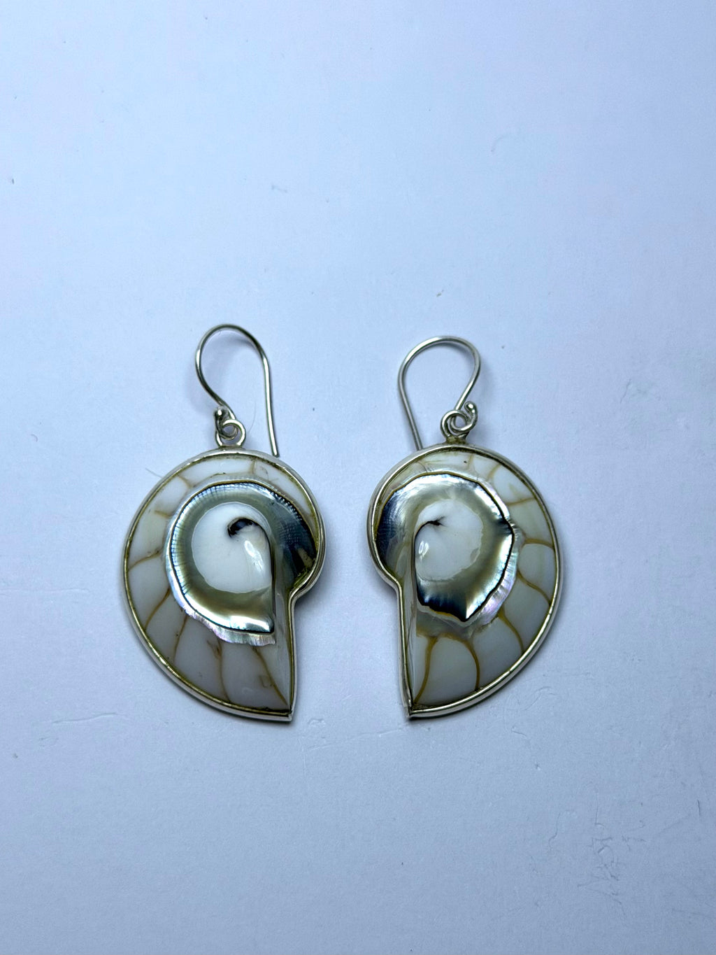 Shell White Earrings