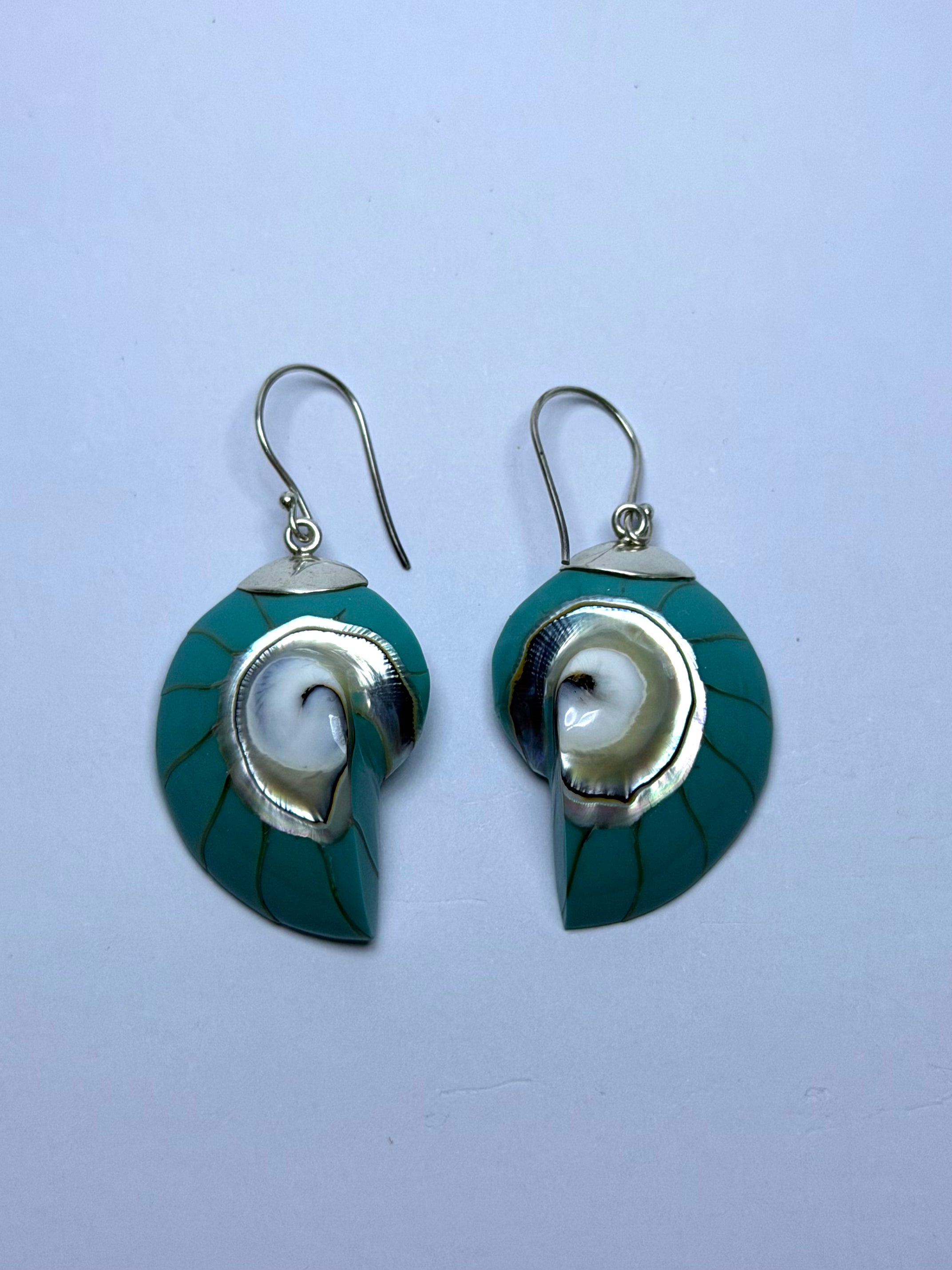 Shell Turquoise Earrings