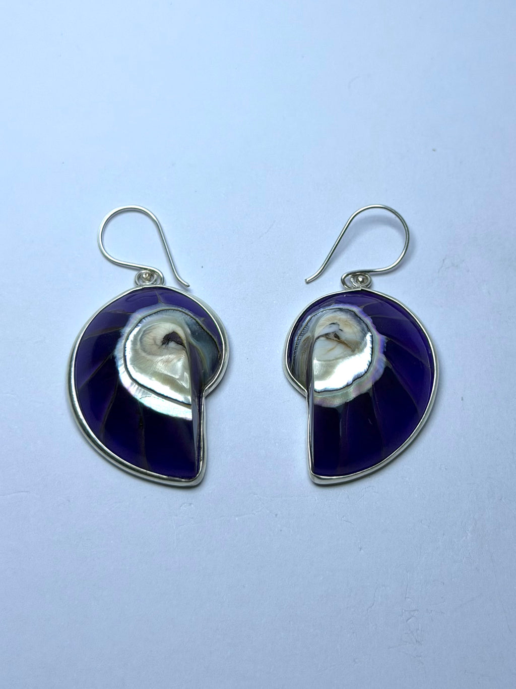 Shell Purple Earrings