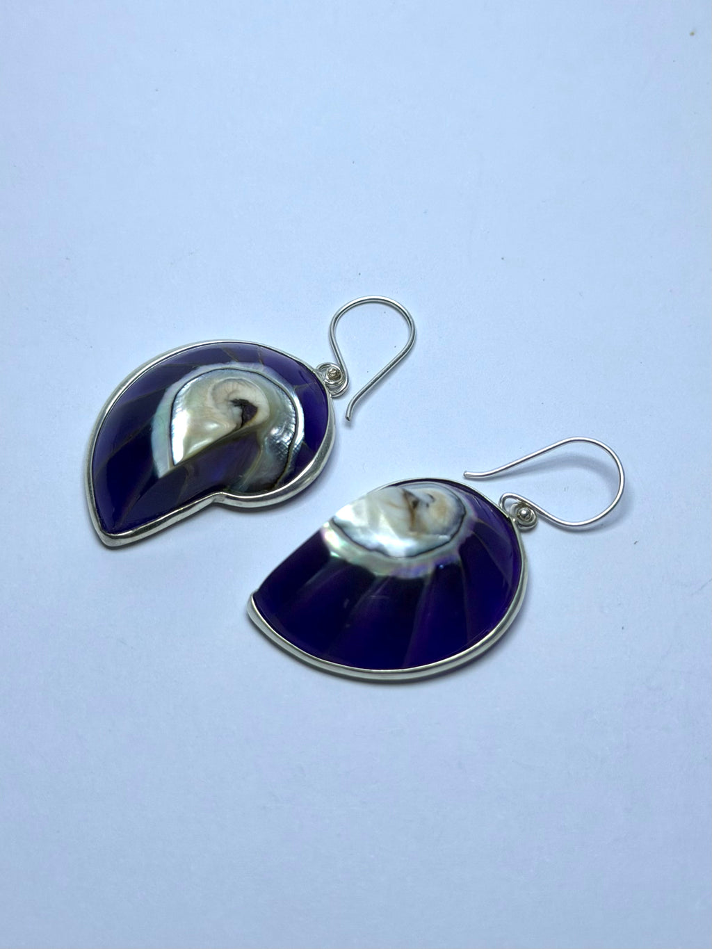 Shell Purple Earrings