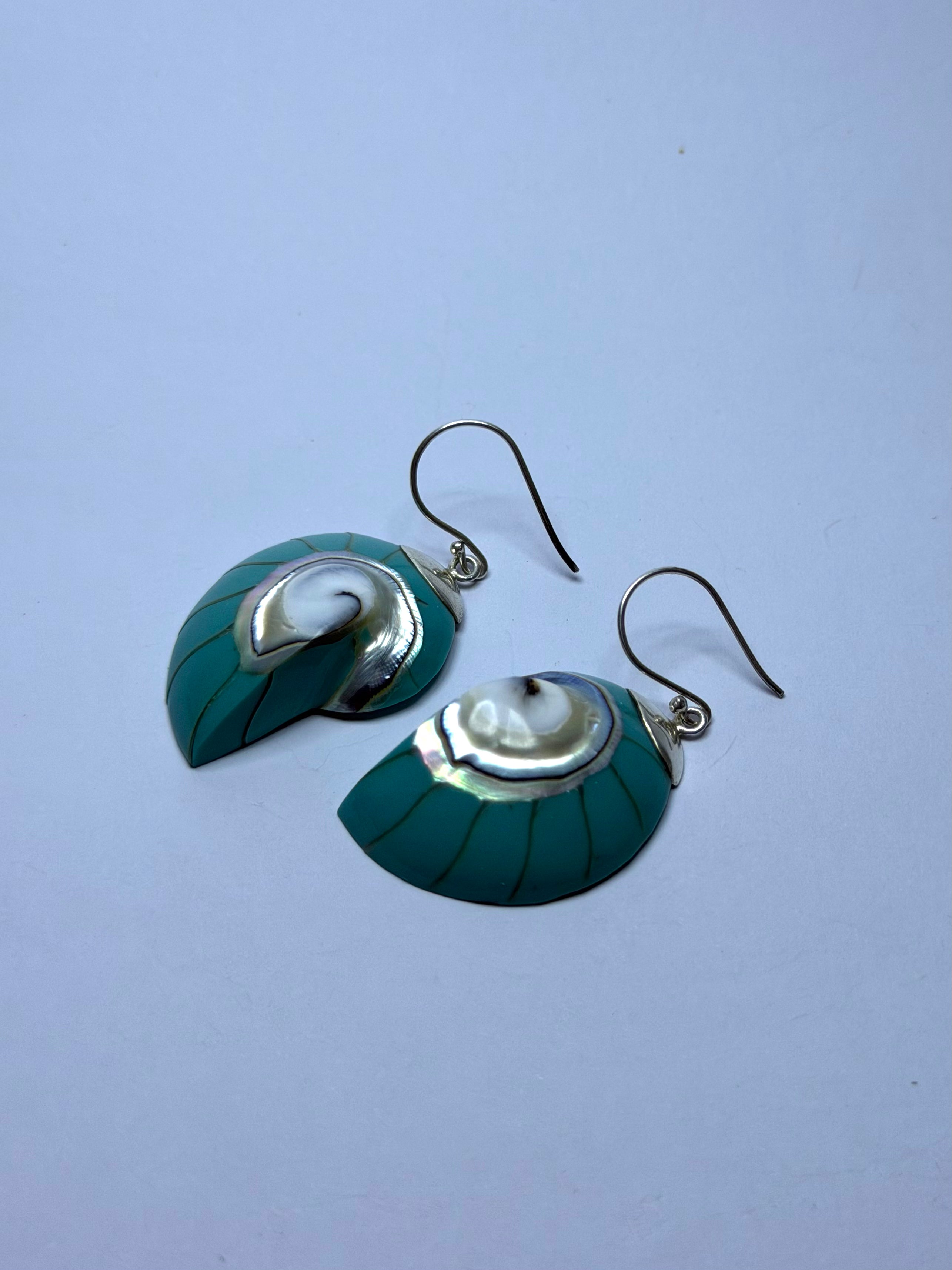 Shell Turquoise Earrings