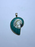 Shell Turquoise Pendant