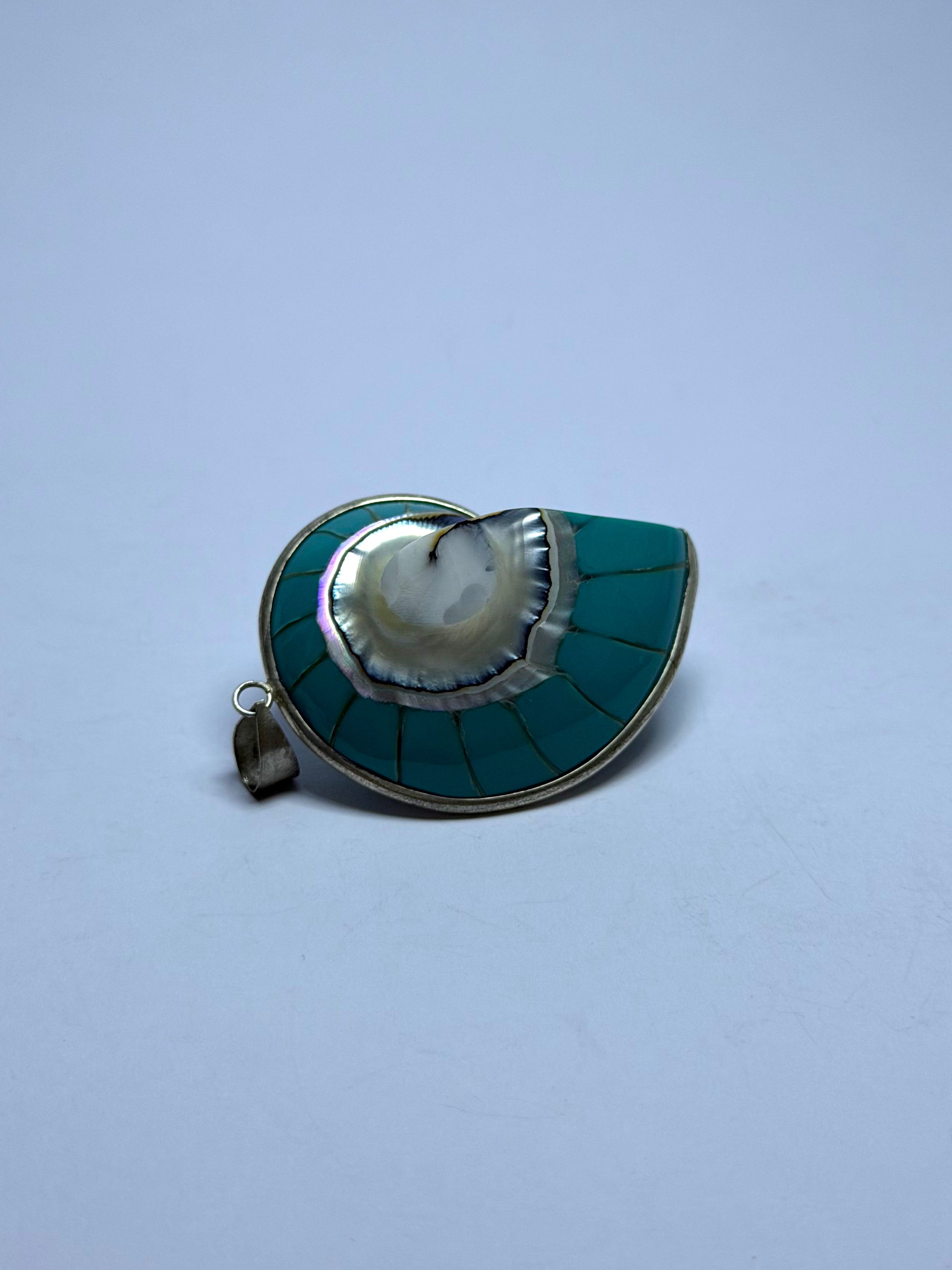 Shell Turquoise Pendant