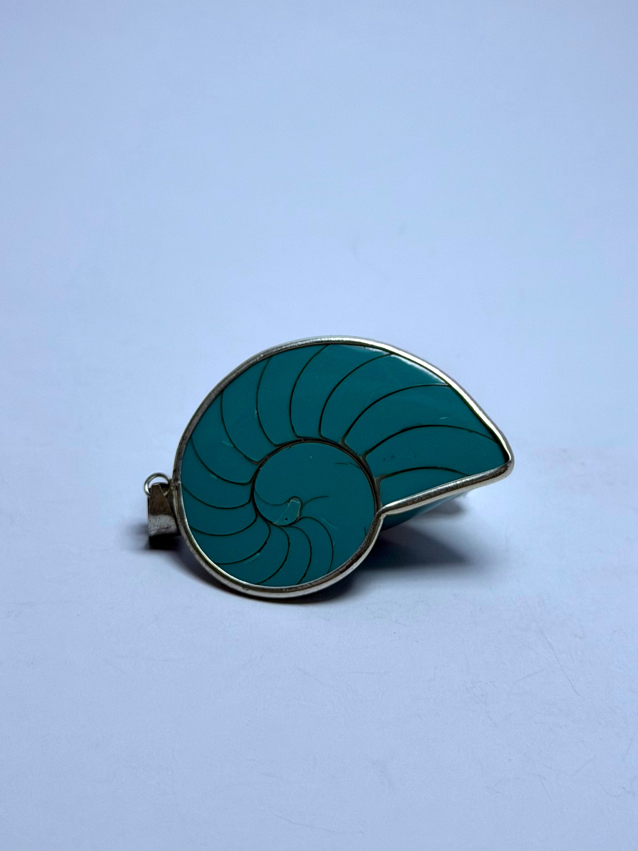 Shell Turquoise Pendant