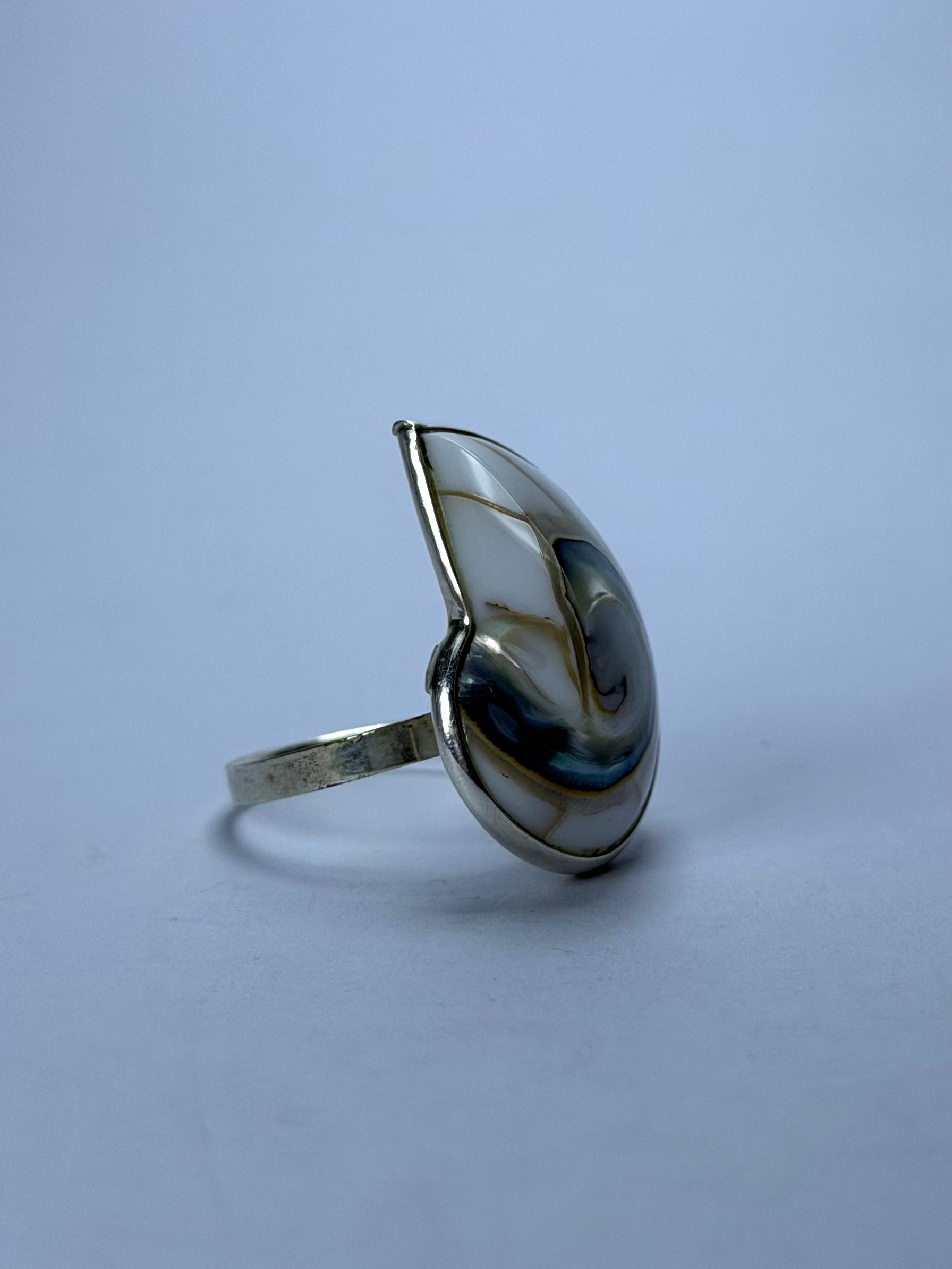 Shell White Ring
