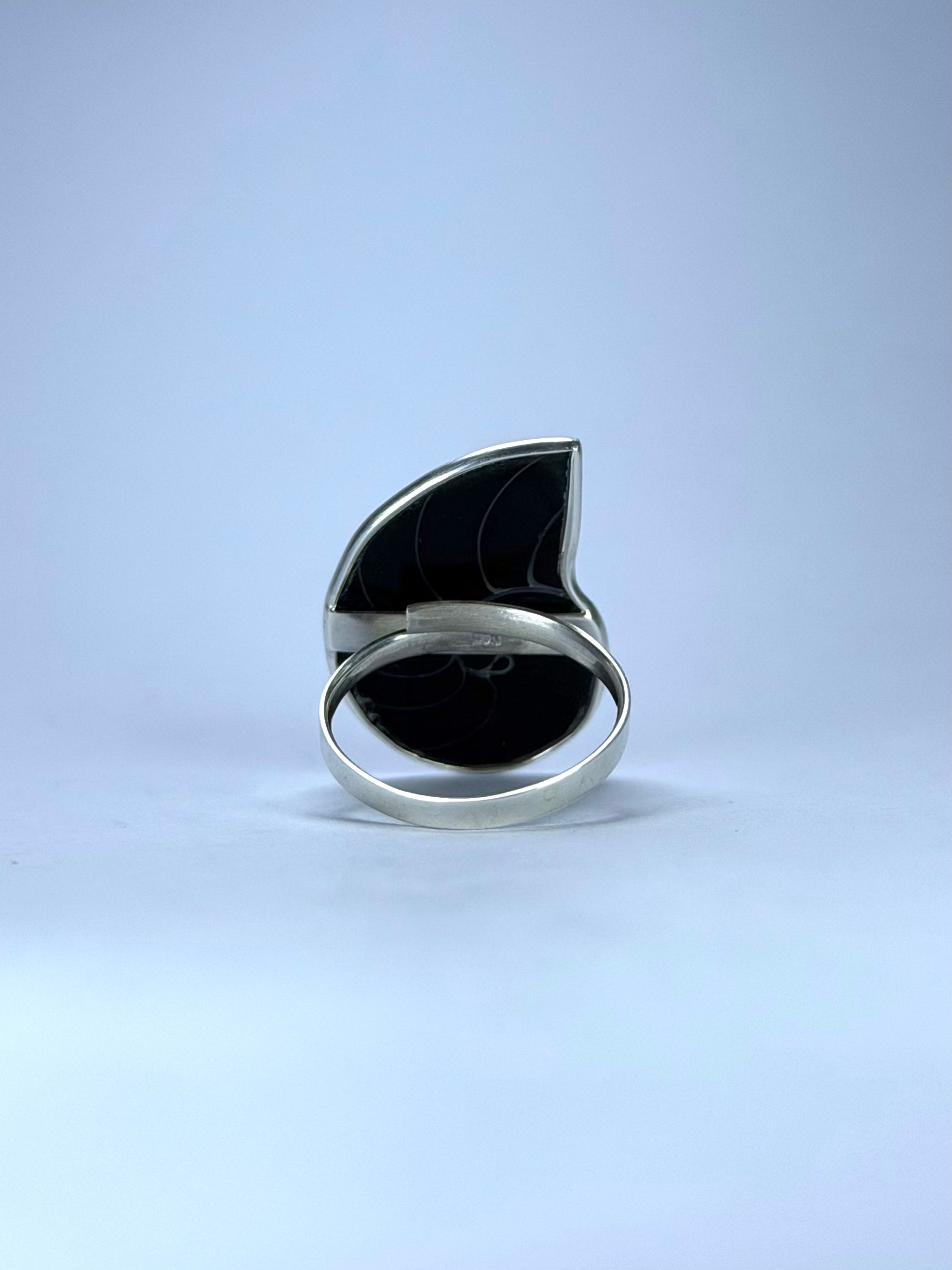 Shell Black Ring