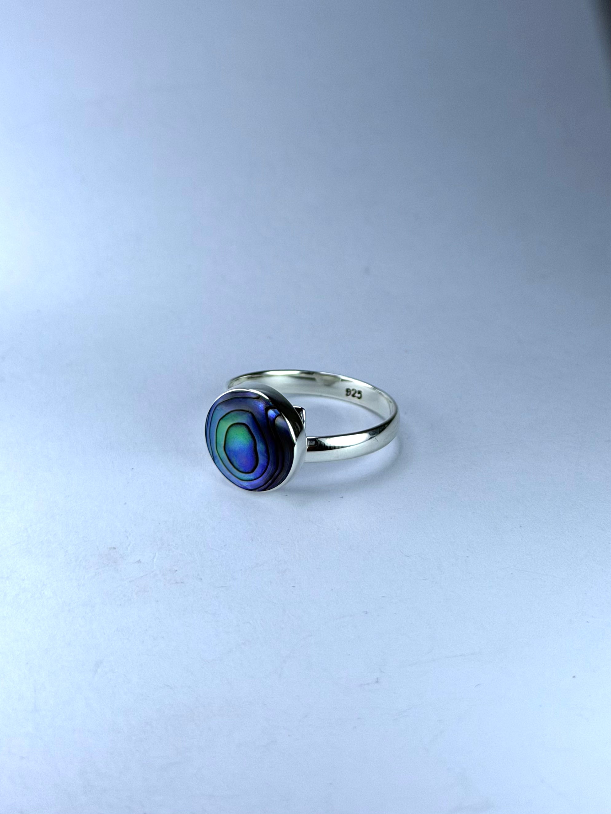 Paua Abalone single Ring