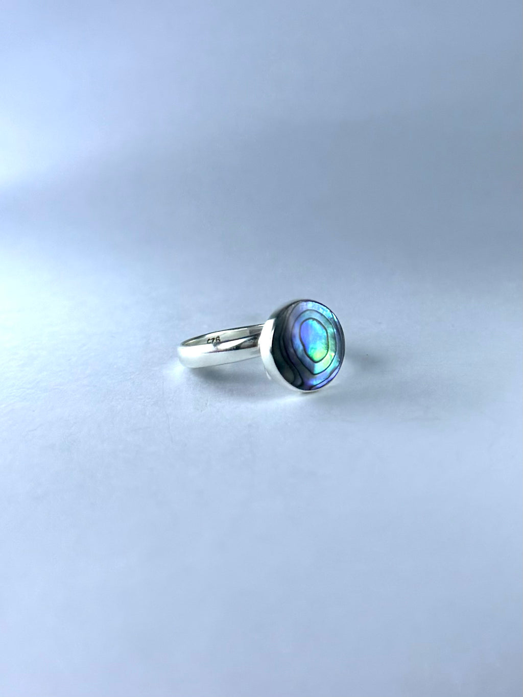 Paua Abalone single Ring