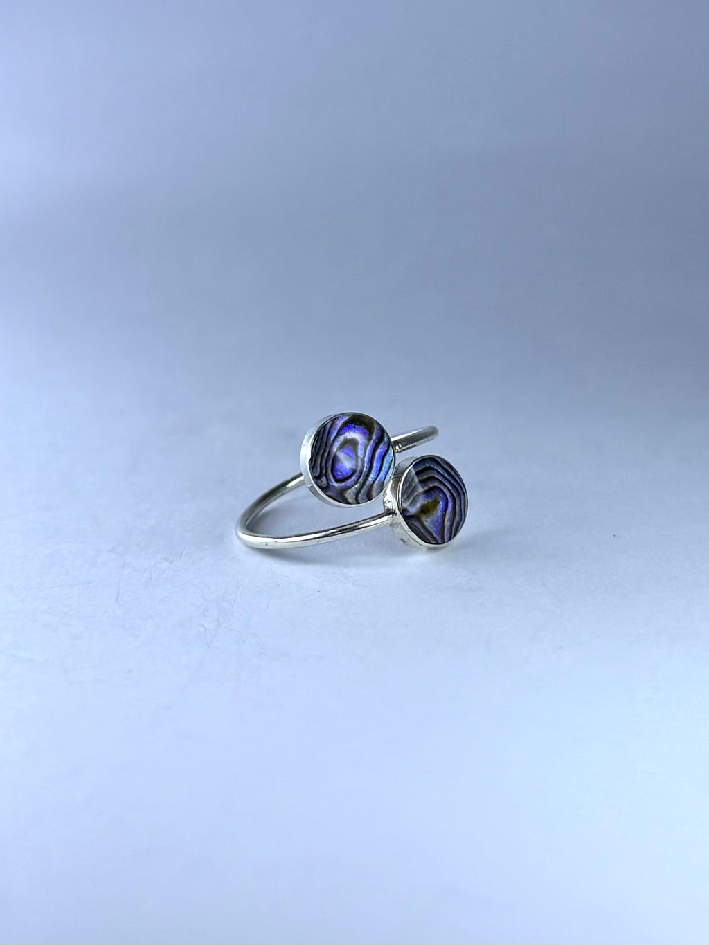 Paua Abalone double Ring
