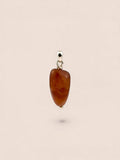 Handmade 925 sterling silver pendant with agate — Sribnyak Baroque Pearls