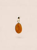 Handmade 925 sterling silver pendant with agate — Sribnyak Baroque Pearls