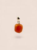 Handmade 925 sterling silver pendant with agate — Sribnyak Baroque Pearls