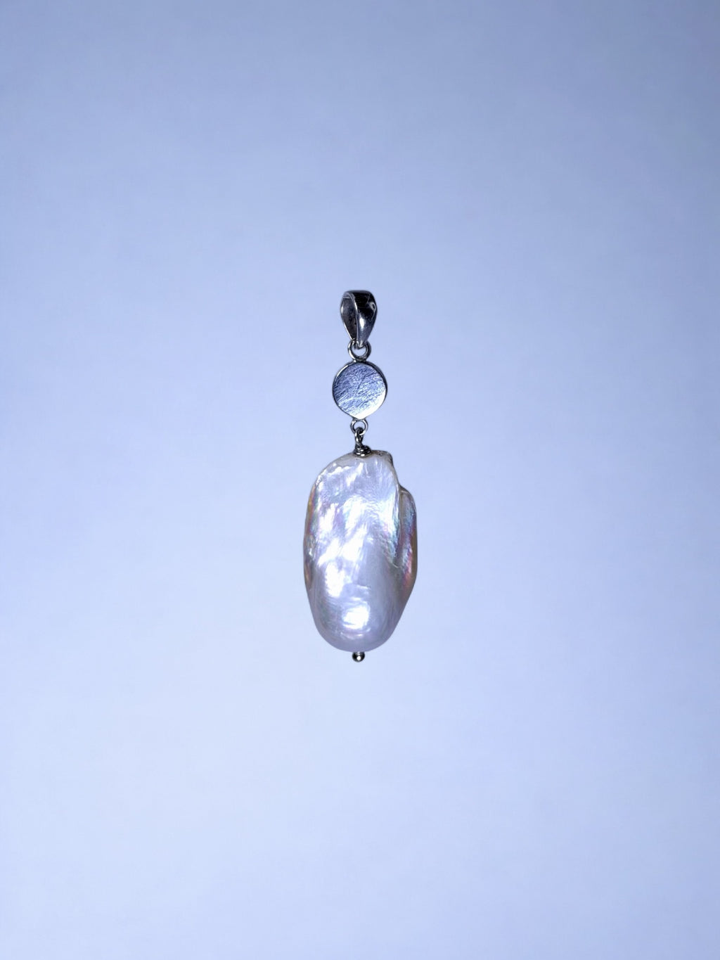 White Monica with Paua Abalone Pendant