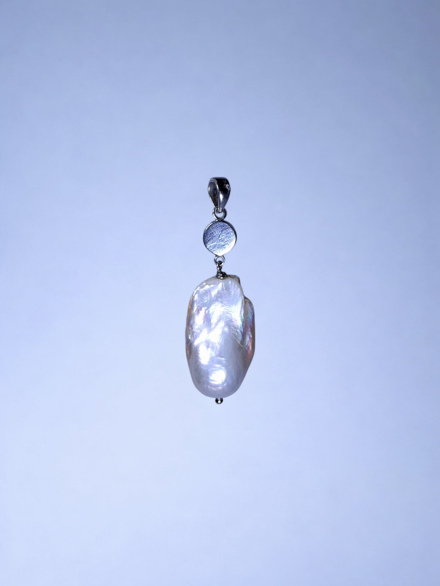 White Monica with Paua Abalone Pendant