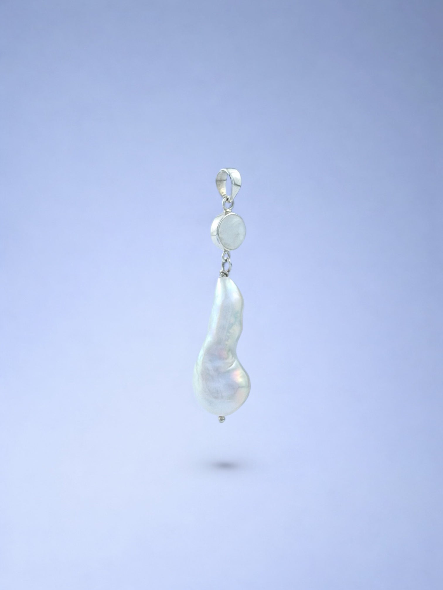 White Monica with Moonstone Pendant
