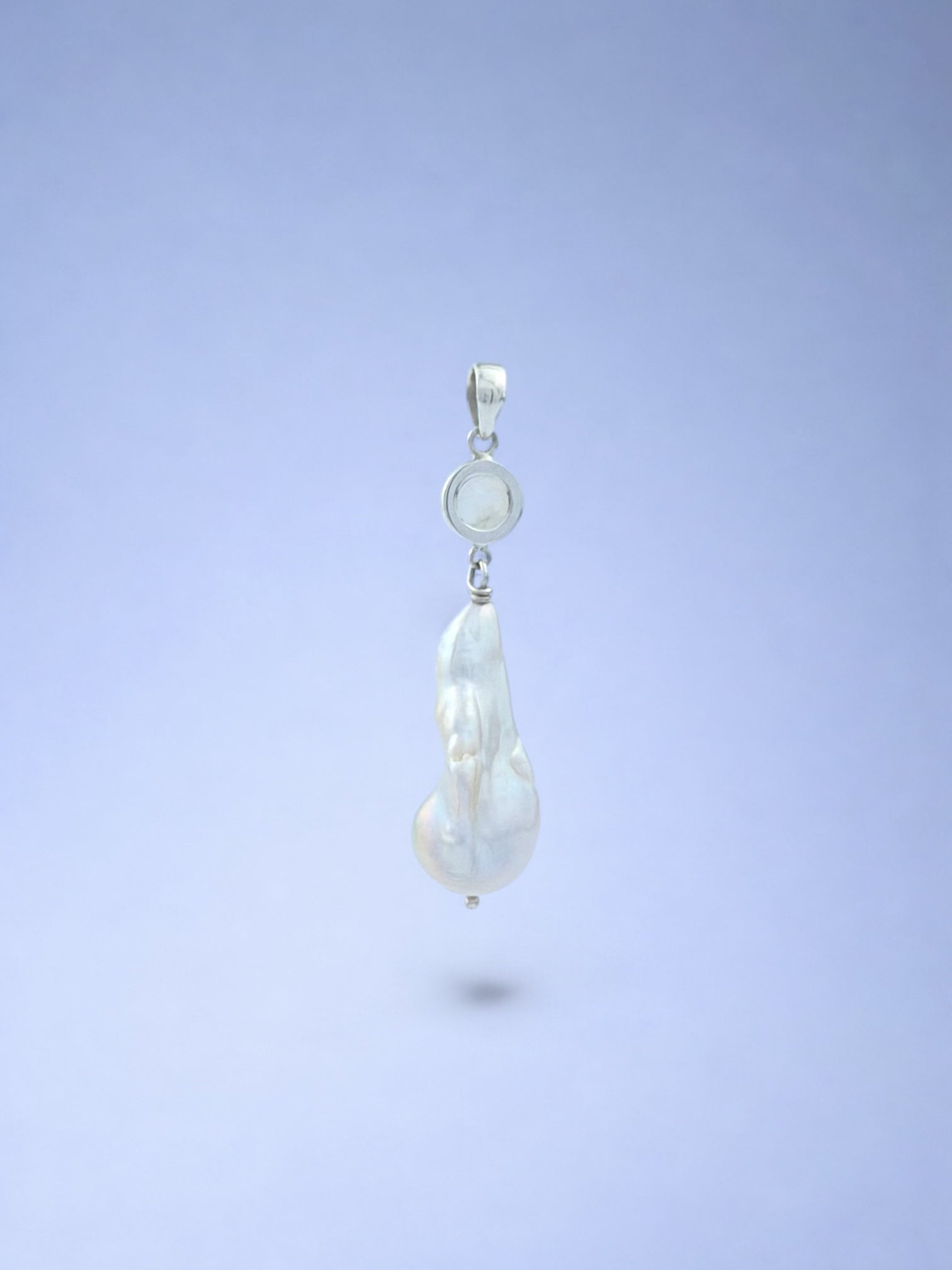 White Monica with Moonstone Pendant