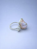 Pink Monica with Moonstone Ring