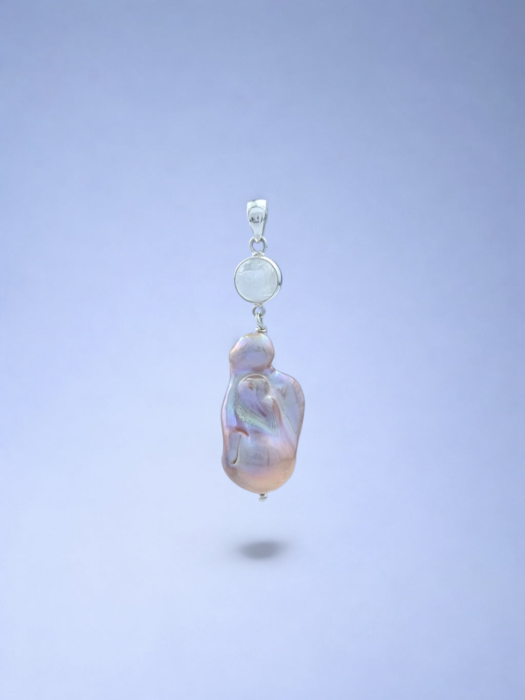 Pink Monica with Moonstone Pendant