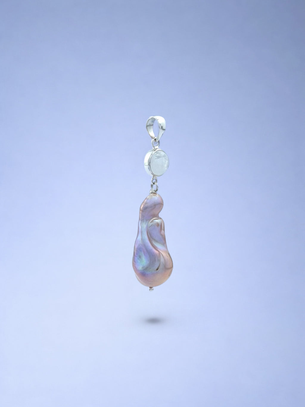 Pink Monica with Moonstone Pendant