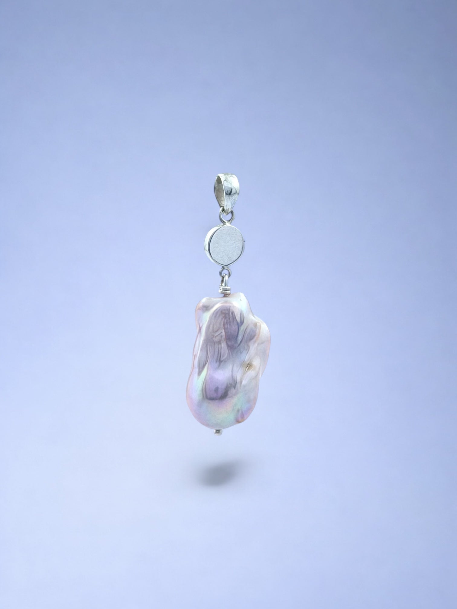 Pink Monica with paua abolone pendant