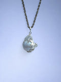Handmade 925 sterling silver pendant with baroque pearl — Sribnyak Baroque Pearls