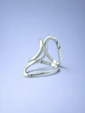 Handmade solid 925 sterling silver ring — Sribnyak Baroque Pearls, made in Bali