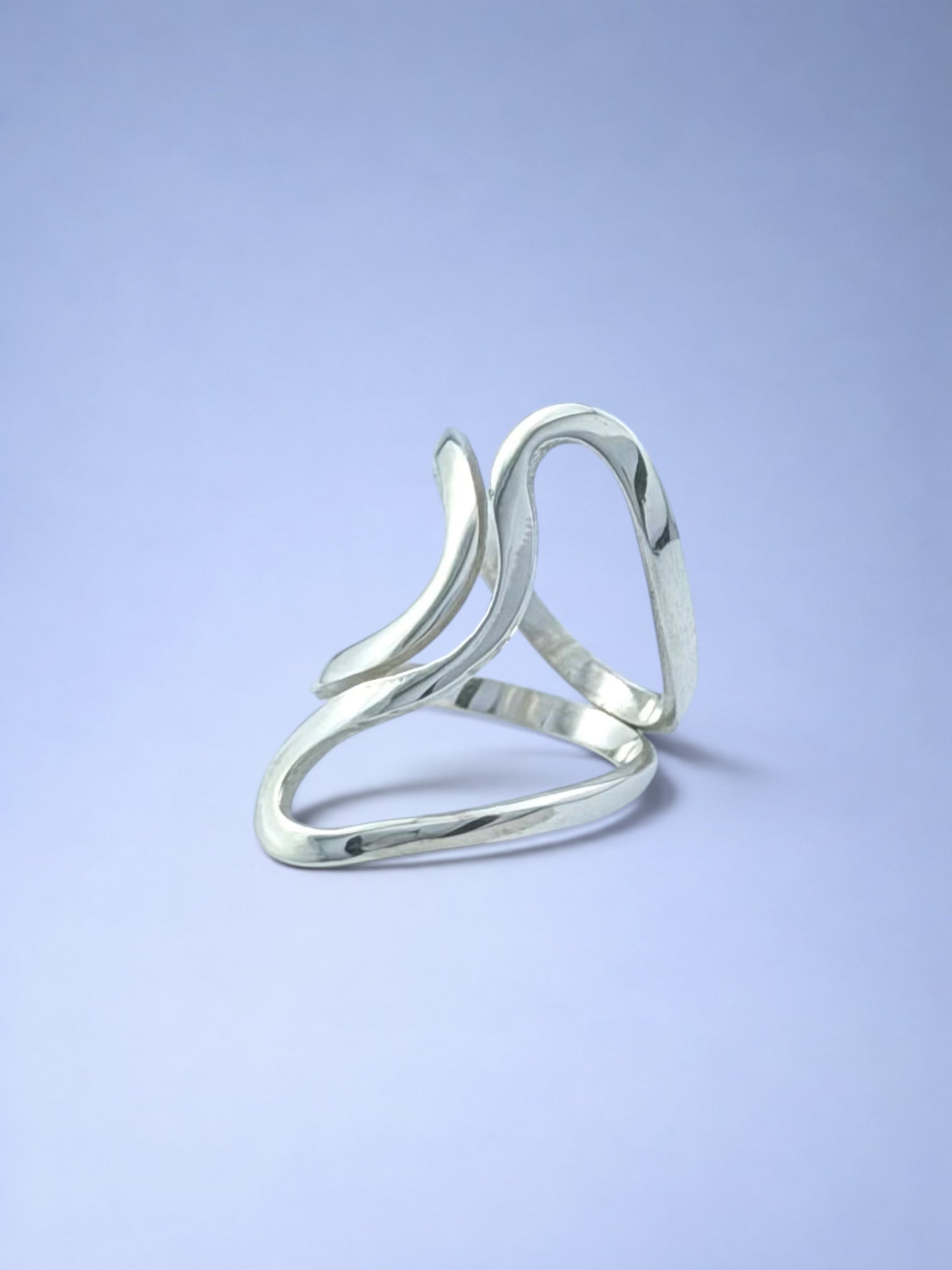 Handmade solid 925 sterling silver ring — Sribnyak Baroque Pearls, made in Bali