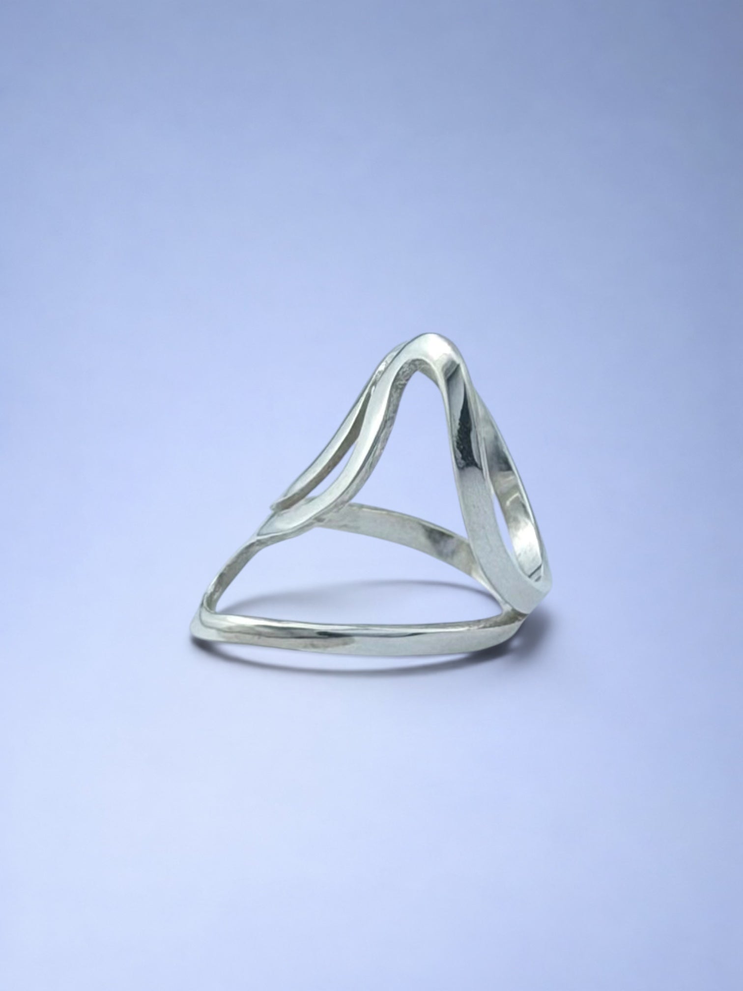 Handmade solid 925 sterling silver ring — Sribnyak Baroque Pearls, made in Bali