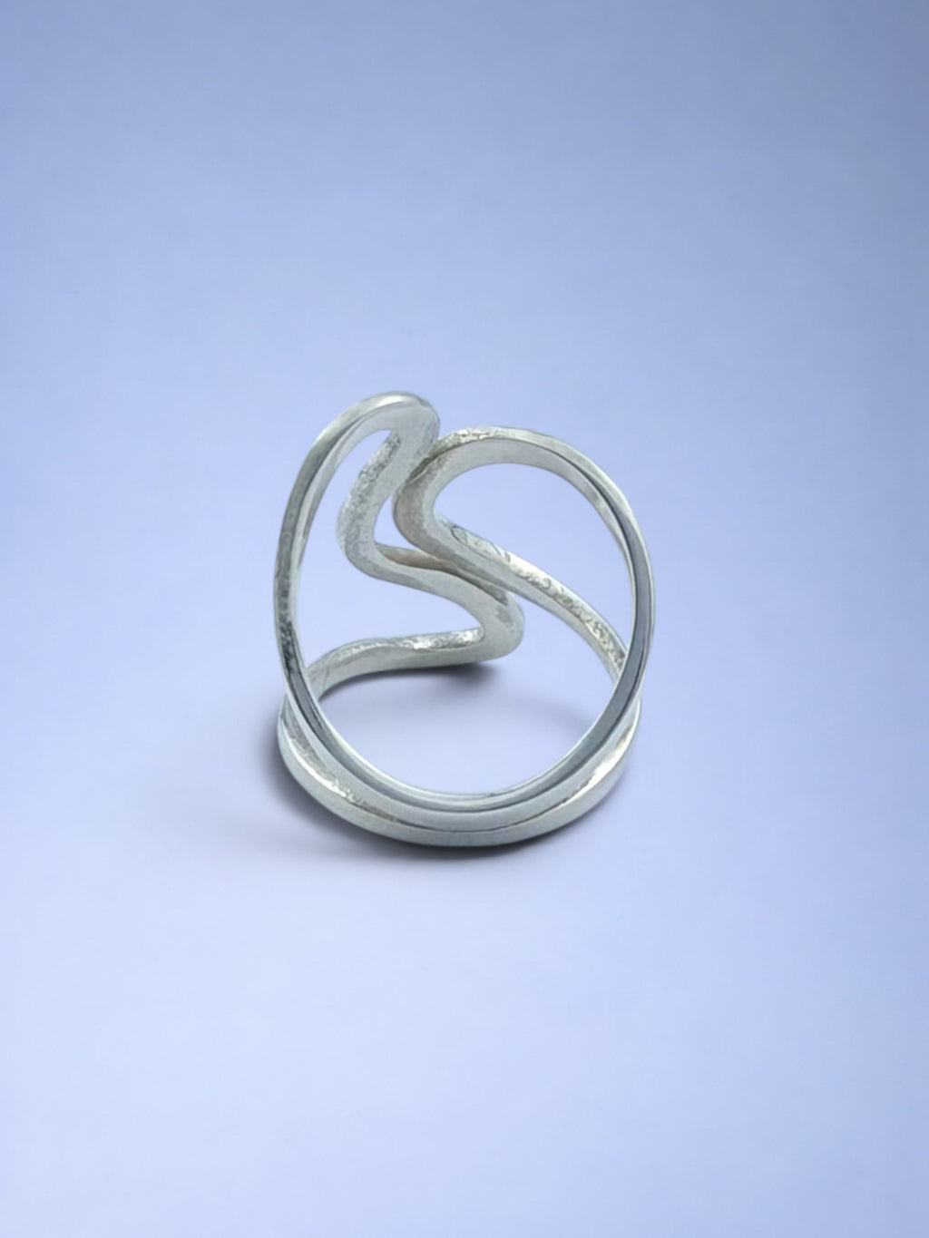 Handmade solid 925 sterling silver ring — Sribnyak Baroque Pearls, made in Bali