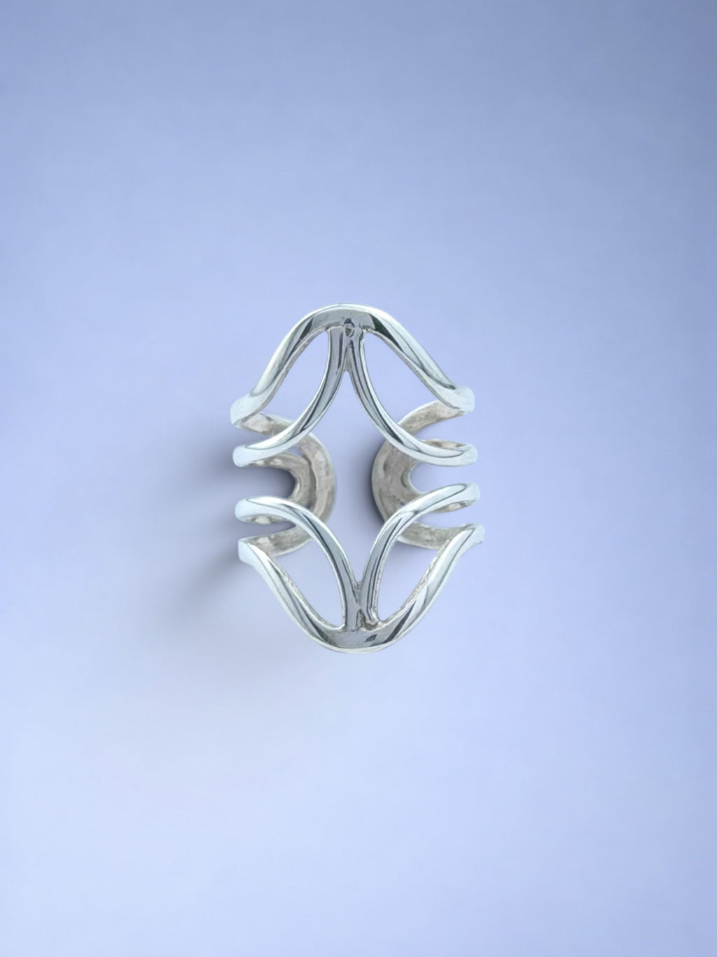 Handmade solid 925 sterling silver ring — Sribnyak Baroque Pearls, made in Bali