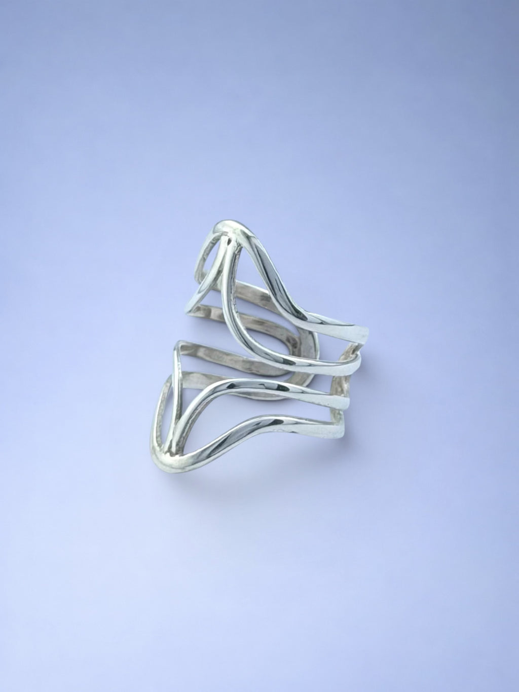Handmade solid 925 sterling silver ring — Sribnyak Baroque Pearls, made in Bali