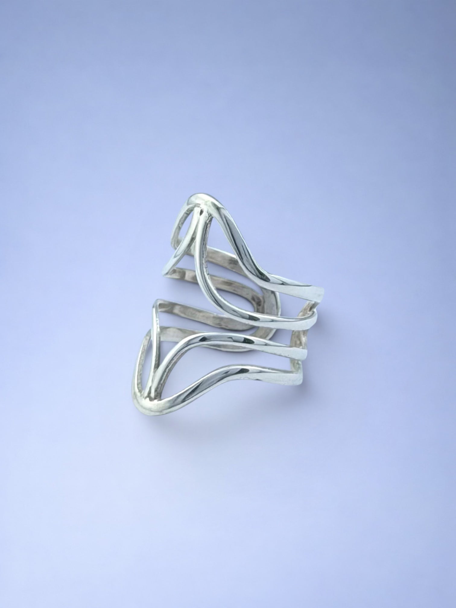 Handmade solid 925 sterling silver ring — Sribnyak Baroque Pearls, made in Bali