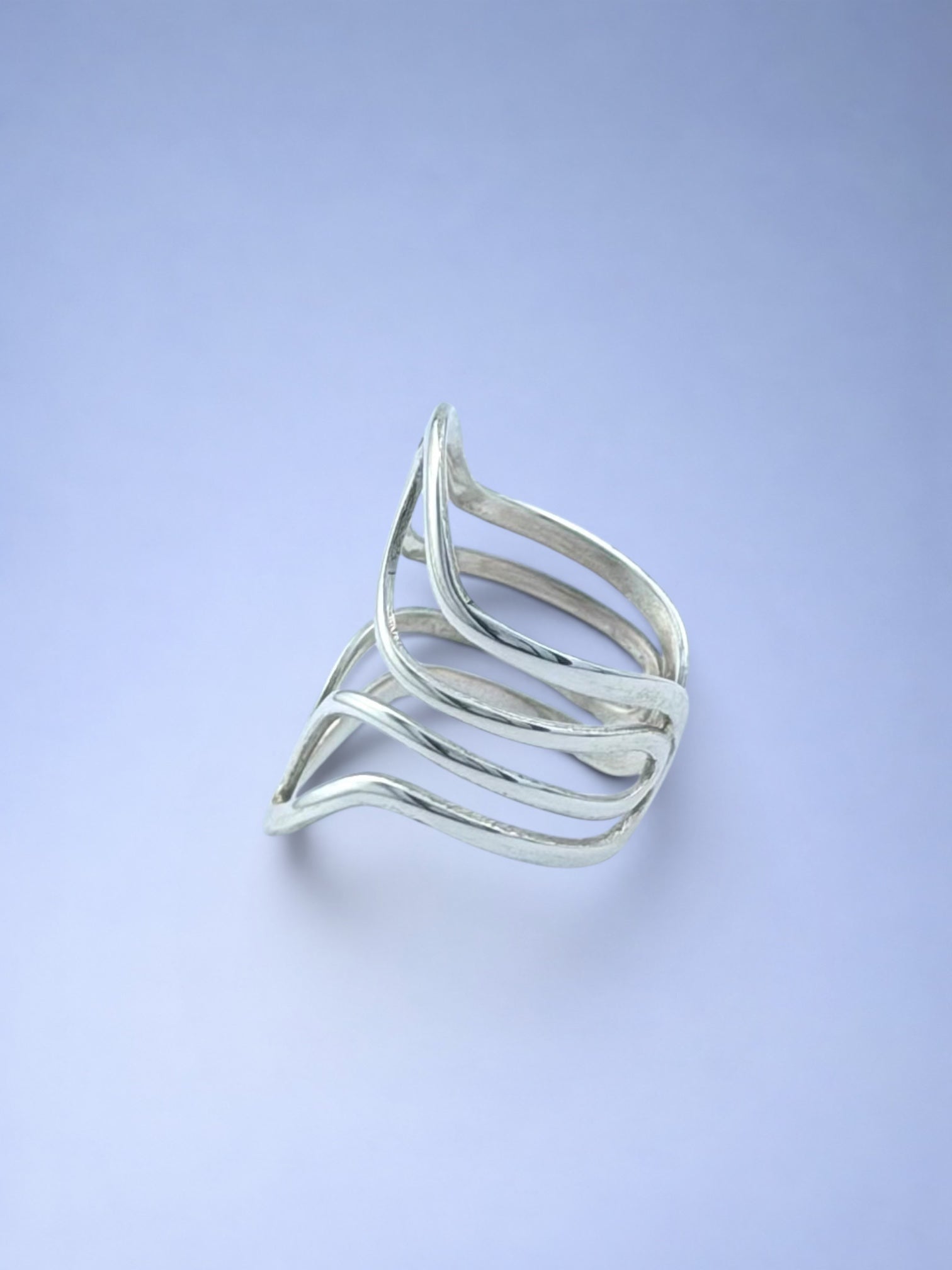 Handmade solid 925 sterling silver ring — Sribnyak Baroque Pearls, made in Bali