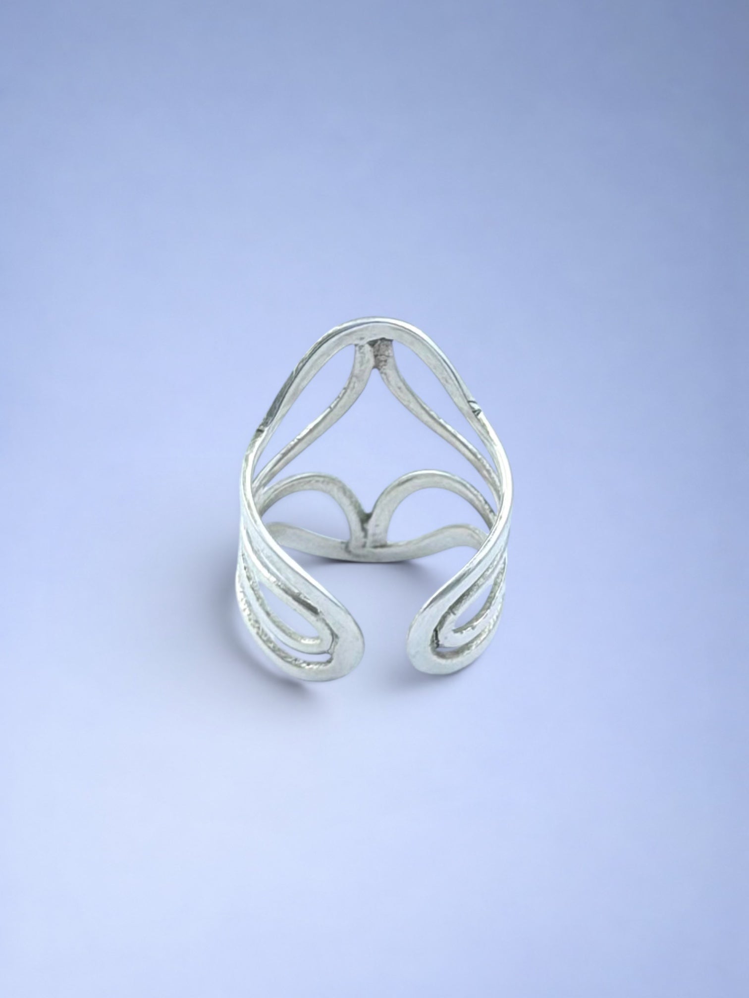 Handmade solid 925 sterling silver ring — Sribnyak Baroque Pearls, made in Bali