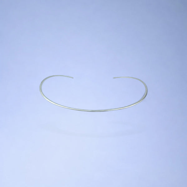 Flat Silver Choker