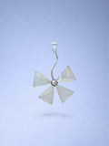 Handmade 925 sterling silver pendant with mother of pearl — Sribnyak Baroque Pearls
