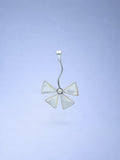 Handmade 925 sterling silver pendant with mother of pearl — Sribnyak Baroque Pearls