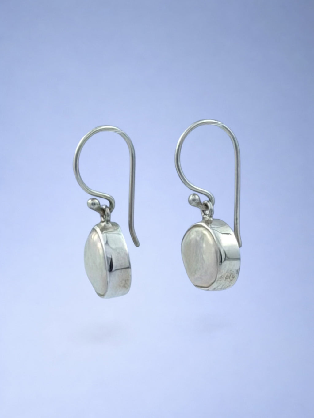 Handmade 925 sterling silver earrings with baroque pearl — Sribnyak Baroque Pearls