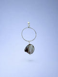 Handmade 925 sterling silver pendant with lutraria shell — Sribnyak Baroque Pearls