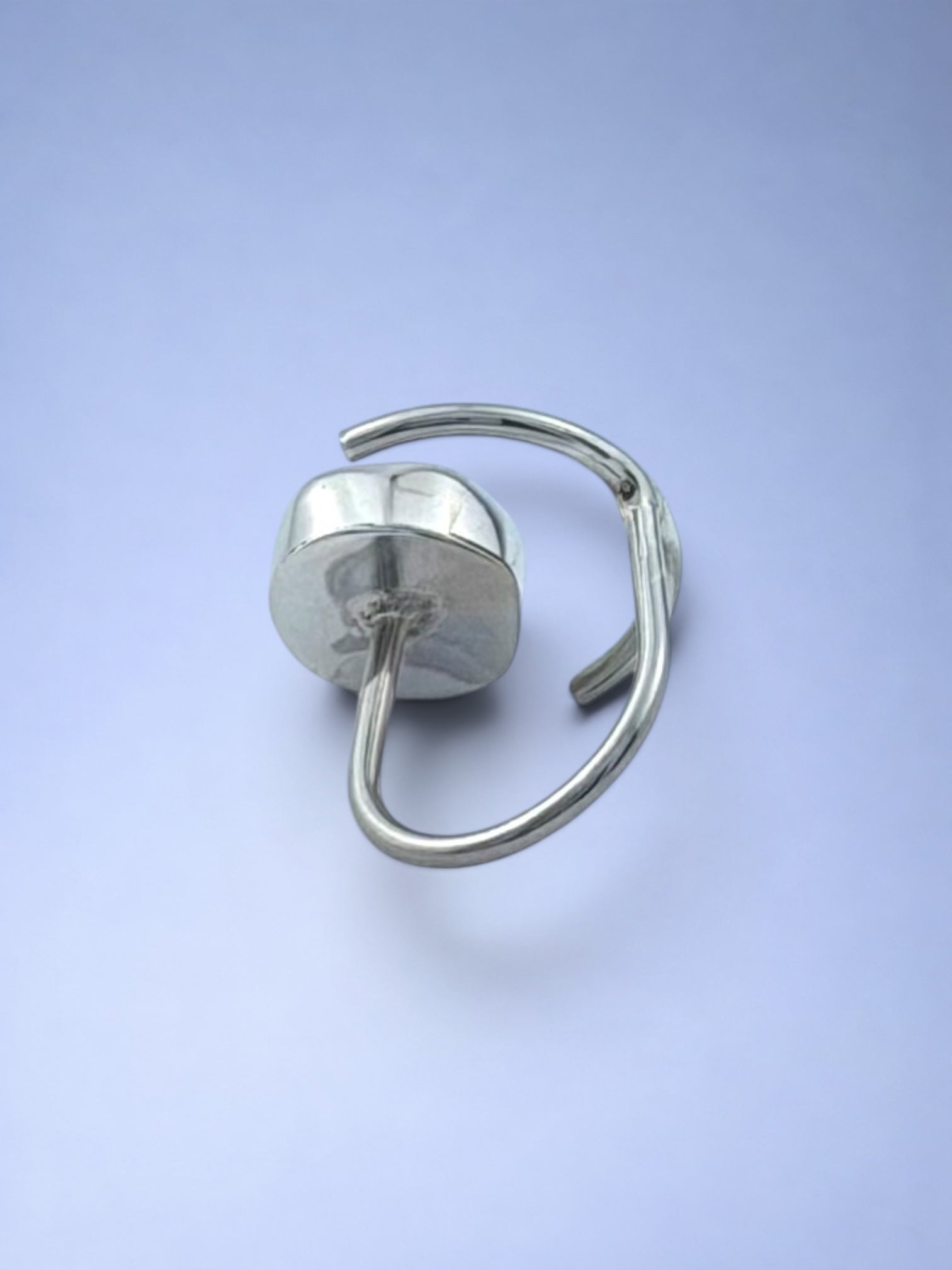 Handmade 925 sterling silver ring with baroque pearl — Sribnyak Baroque Pearls