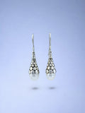 Handmade solid 925 sterling silver earrings — Sribnyak Baroque Pearls, made in Bali