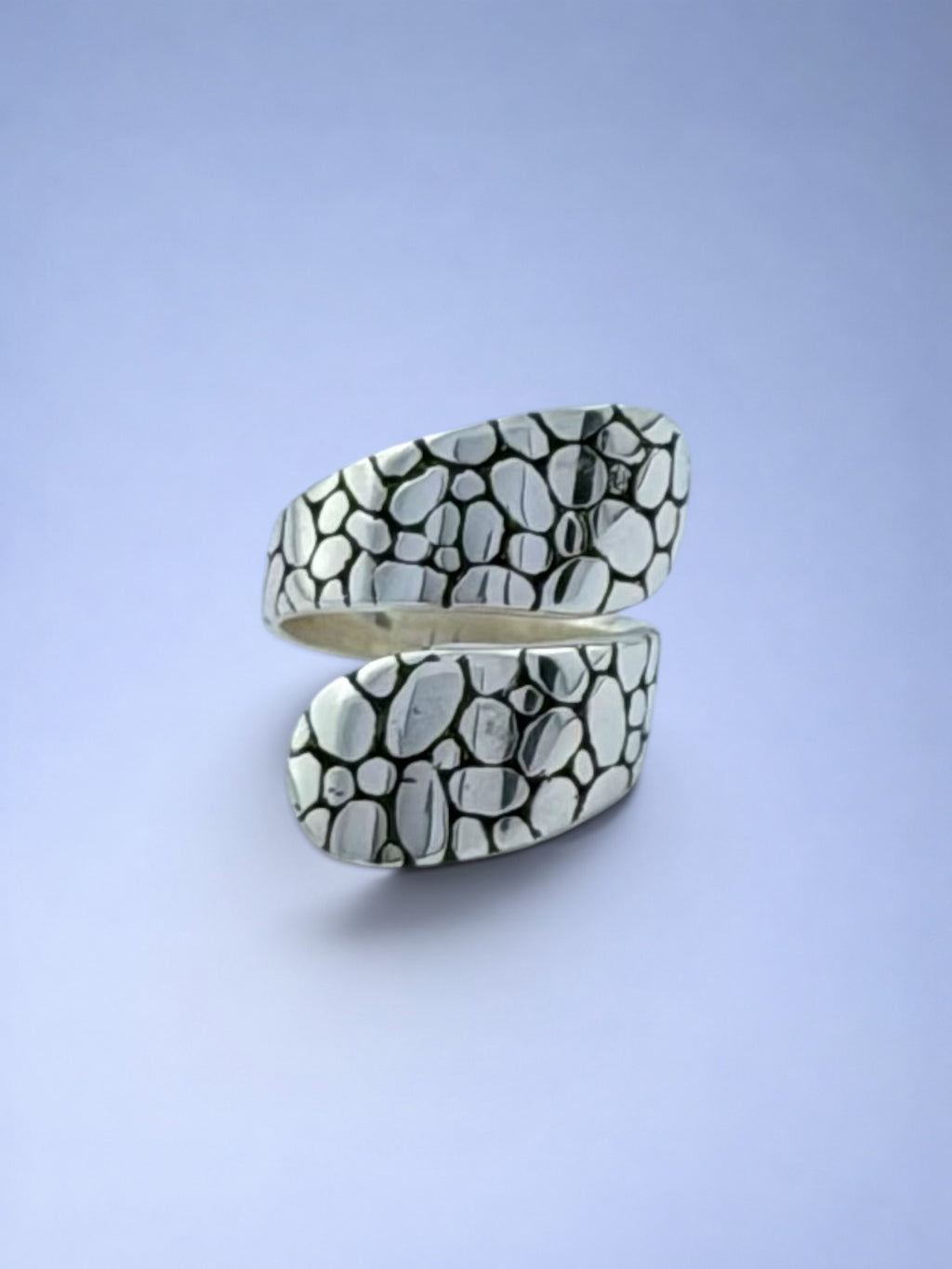 Handmade solid 925 sterling silver ring — Sribnyak Baroque Pearls, made in Bali