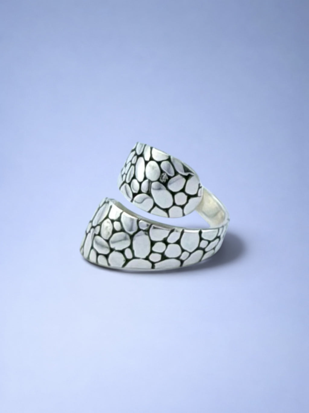 Handmade solid 925 sterling silver ring — Sribnyak Baroque Pearls, made in Bali