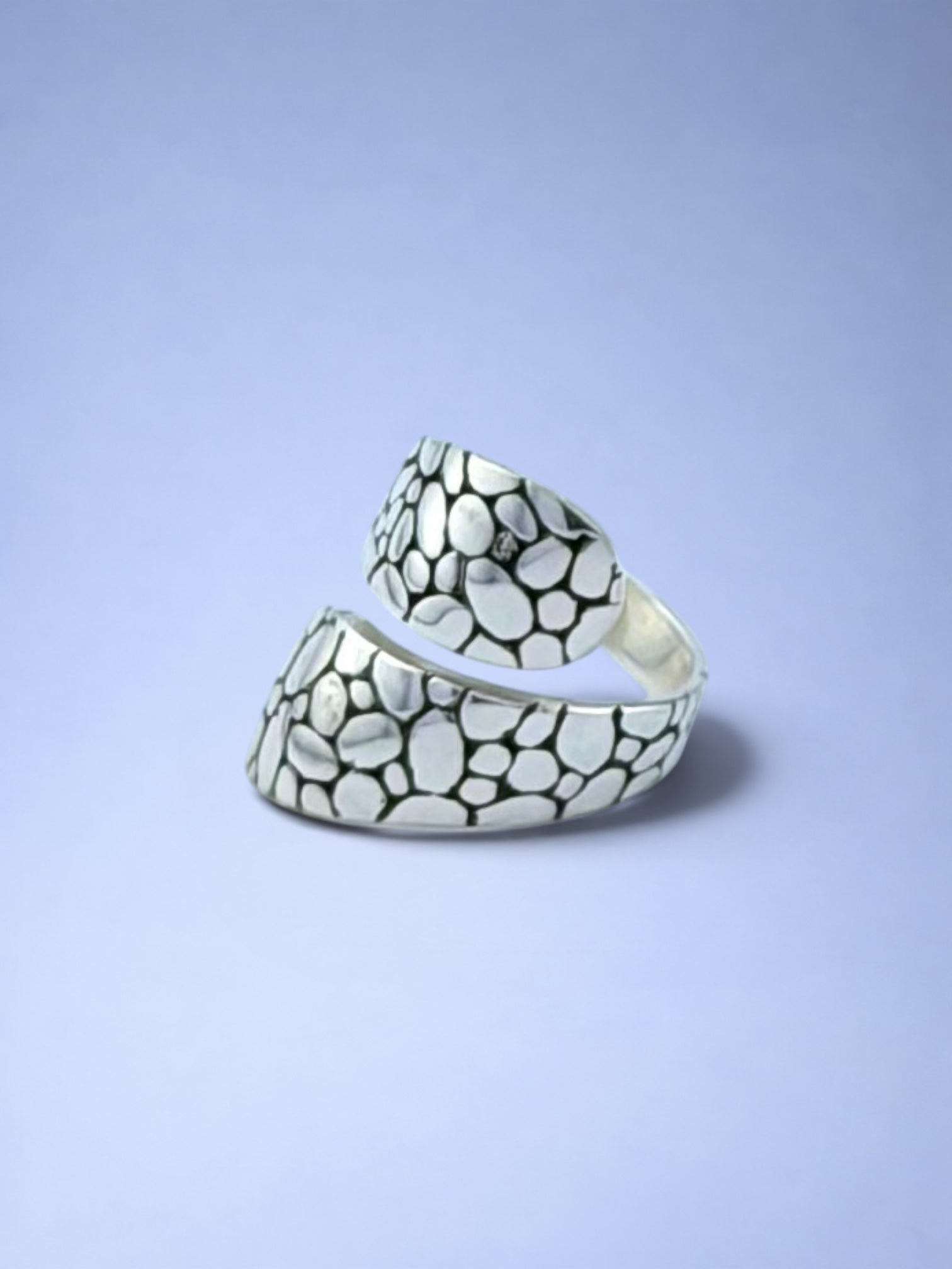 Handmade solid 925 sterling silver ring — Sribnyak Baroque Pearls, made in Bali