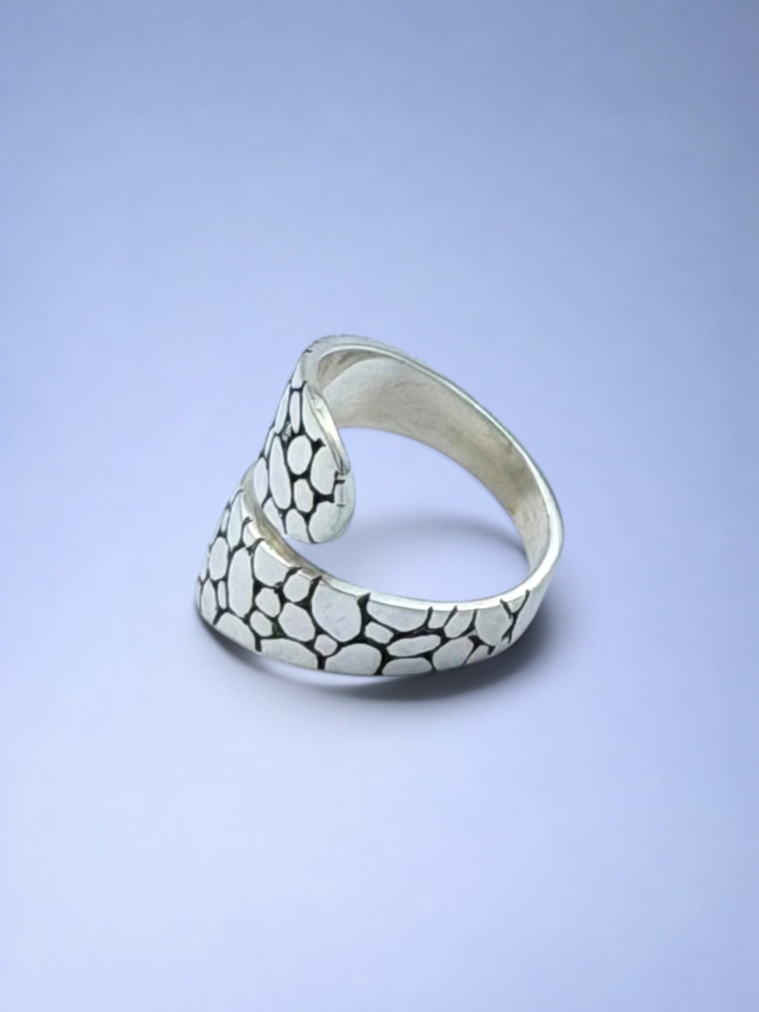 Handmade solid 925 sterling silver ring — Sribnyak Baroque Pearls, made in Bali