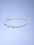 Handmade 925 sterling silver bracelet with baroque pearl — Sribnyak Baroque Pearls