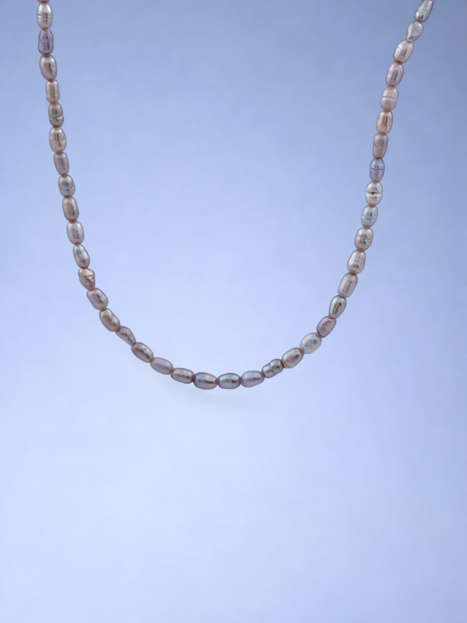 Handmade 925 sterling silver necklace with baroque pearl — Sribnyak Baroque Pearls