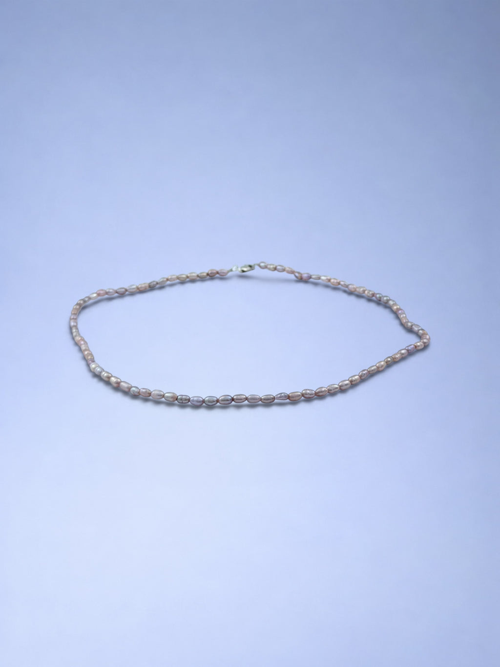 Handmade 925 sterling silver necklace with baroque pearl — Sribnyak Baroque Pearls